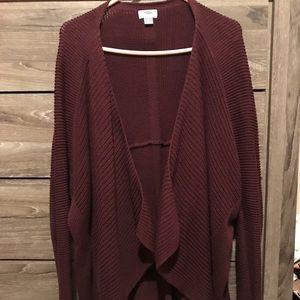 Old Navy size L burgundy cardigan